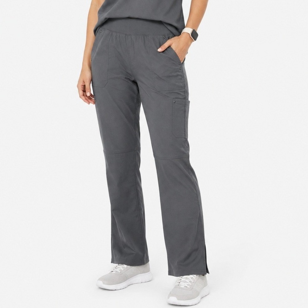 Healing Hands Tori Scrub Pants Women XL Gray Career Stretch Medical